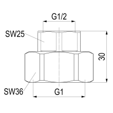 Schlösser Armaturen ABGANGSVERSCHRAUBUNG FUER STAHLROHR, 1/2" x 1"