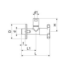 Schlösser Armaturen DESIGN-TEC ECKVENTIL, N.SELBSTD STARLIGHT, 1/2", HOCHGLANZ CHR, DVGW