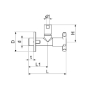 Schlösser Armaturen DESIGN-TEC ECKVENTIL, N.SELBSTD...
