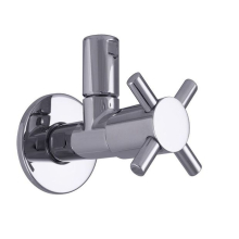 Schlösser Armaturen DESIGN-TEC ECKVENTIL, N.SELBSTD MAYA, 1/2", HOCHGLANZ VERCHR, DVGW