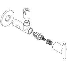 Schlösser Armaturen DESIGN-TEC ECKVENTIL, N.SELBSTD SPARTA, 1/2", HOCHGLANZ CHROM, DVGW