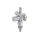 Schlösser Armaturen KOMBI-ECKVENTIL, SELBSTDICHTEND RB, SV, DESIGNGRIFF, 1/2", POL.CHROM