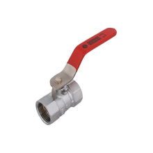 Schlösser Armaturen KUGELHAHN, SCHWER, RED.DG, DN32 11/4, 68MM, EDELST-GR.ROT, MATT CHR.