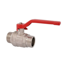 Schlösser Armaturen KUGELHAHN, VOLLER DURCHG, DN32 AGxAG11/4", 99MM, STAHLGR.ROT, VERN.