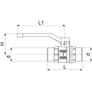 Schlösser Armaturen KUGELHAHN, VOLLER DURCHG, DN20...