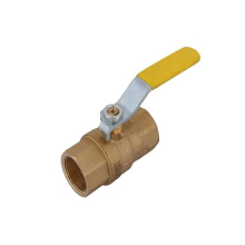 Schlösser Armaturen KUGELHAHN, SCHWER, DN32, 1 1/4" BL 94MM, ST-GR.GELB, MS-BLANK, DVGW
