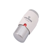 Schlösser Armaturen THERMOSTATKOPF CONTROL 2, DN15 1/2", KOPF CHROM, SOCKEL WEISS