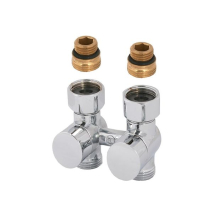 Schlösser Armaturen ANSCHLUSSARM. DESIGN PLUS, DG-F 2R-SYS, NIPPEL, DN15, UE-MU3/4, CHROM