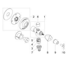 Schlösser Armaturen FERTIGMONTAGE-SET ZU FROST-TEC 2815