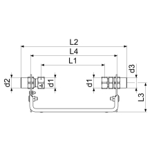 Schlösser Armaturen WZ-EINBAUBUEGEL, WAAGER, M.VSB VERST, QN 2, 5, 1"x1", EDELSTAHL