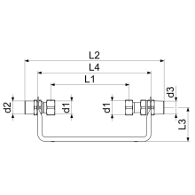 Schlösser Armaturen WZ-EINBAUBUEGEL, WAAGER, M.VSB STARR, QN 2, 5, 3/4"x3/4", VERZINKT