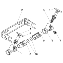 Schlösser Armaturen WZ-EINBAUGARN.WAAGER, QN 6, 0 1 1/2"x1 1/2", BUEG.:EDELST, VERST