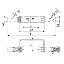 Schlösser Armaturen WZ-EINBAUGARN.WAAGER, QN 10, 0 1 1/2"x1 1/2", BUEG.:EDELST, STARR