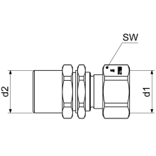 Schlösser Armaturen WZ-ANSCHLUSSVERSCHR. EINGANG QN 2, 5 x 3/4", MESSING