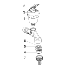 Schlösser Armaturen AUSLAUFVENTIL, ABSCHLIESSBAR M. RB, RV, SV, DN15, POL. CHR, GR:GR/SCHW