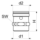 Schlösser Armaturen ROHRBELUEFTER DN20 AG 1" x...