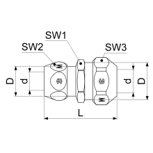 Schlösser Armaturen DOPPEL-QUETSCHVERSCHR. REDUZ. DN10, 1/2"x12MM, 3/8"x10MM, VERCHR.