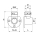Schlösser Armaturen WANDSCHEIBE M. QUETSCHVERSCHR. DN12, 1/2"x1/2"x12MM, VERCHROMT