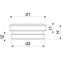 Schlösser Armaturen UEBERGANGSSTUECK M24/1 AGxM22/1...
