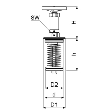 Schlösser Armaturen FETTKAMMER-OT FUER KFR-VENTIL DIN3502, N.ST.SP, DN80, 3", EPDM