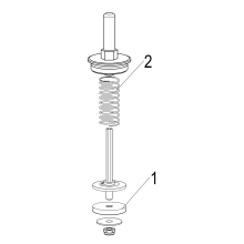 Schlösser Armaturen OBERTEIL RUECKFLUSSVERHINDERER DN40, 1 1/2", MESSING, DIN-DVGW