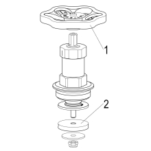 Schlösser Armaturen FETTKAMMER-OT F.FREISTROMVENT. DIN3502, N.ST.SP, DN32, 1 1/4", PTFE