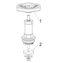 Schlösser Armaturen FETTKAMMER-OT F.FREISTROMVENT. DIN3502, N.ST.SP, DN25, 1", EPDM