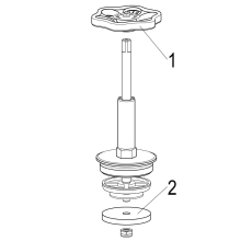 Schlösser Armaturen FETTKAMMER-OT F.FREISTROMVENT. DIN3502, STEIG.SP, DN50, 2", PTFE