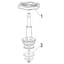 Schlösser Armaturen FETTKAMMER-OT F.FREISTROMVENT. DIN3502, STEIG.SP, DN32, 1 1/4", PTFE