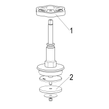 Schlösser Armaturen FETTKAMMER-OT F. SCHRAEGSITZV. STEIG.SP, DN50, 2 1/2", MESSING, EPDM