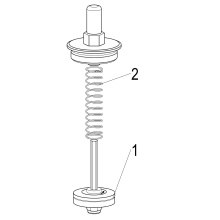 Schlösser Armaturen OBERTEIL F. RUECKSCHLAGVENTIL DN40, 1 1/2", MESSING, EPDM