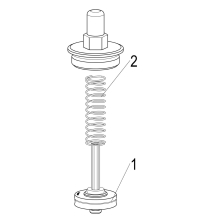 Schlösser Armaturen OBERTEIL F. RUECKSCHLAGVENTIL DN32, 1 1/4", MESSING, EPDM