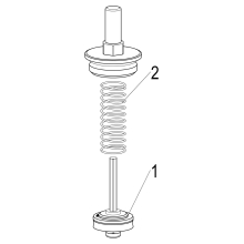 Schlösser Armaturen OBERTEIL F. RUECKSCHLAGVENTIL DN25, 1", MESSING, EPDM
