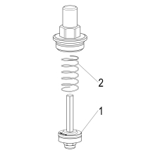 Schlösser Armaturen OBERTEIL F. RUECKSCHLAGVENTIL DN15, 1/2", MESSING, EPDM