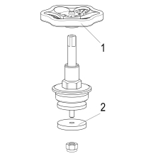 Schlösser Armaturen FETTKAMMER-OT, DURCHG./SCHRAEG. STEIG.SP, DN32, 1 1/4", MESSING, EPDM