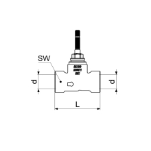 Schlösser Armaturen UP-VENTIL VARIABEL MIT EINPUTZHILFE, DN20, 3/4"