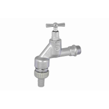 Schlösser Armaturen AUSLAUFVENTIL MIT RB+SV, O. RV KNEBEL-OBERTEIL, 1/2", MATT CHROM