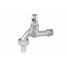 Schlösser Armaturen AUSLAUFVENTIL MIT SCHLAUCHVER. STECKSCHL.-OT, 3/4", MATT CHROM