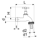 Schlösser Armaturen AUSLAUFVENTIL MIT METALL-SV...