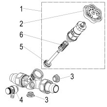 Schlösser Armaturen KFR-VENTIL, PRESS AG MULTI M.ENTL, N.ST.SP, DN15, PRESS15, DVGW