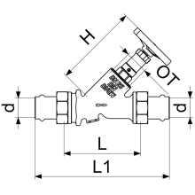 Schlösser Armaturen KFR-VENTIL, PRESS AG MULTI O.ENTL, N.ST.SP, DN50, PRESS54, DVGW