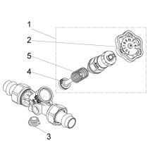 Schlösser Armaturen KFR-VENTIL, PRESS AG MULTI O.ENTL, N.ST.SP, DN15, PRESS15, DVGW
