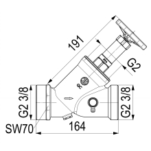 Schlösser Armaturen KFR-VENTIL, AUSSENGEWINDE MULTI M.ENTL, N.ST.SP, DN50, AG2 3/8, DVGW
