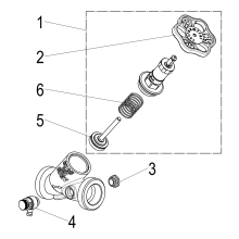 Schlösser Armaturen KFR-VENTIL, AUSSENGEWINDE KST M.ENTL, N.ST.SP, DN25, AG1 1/2, DVGW