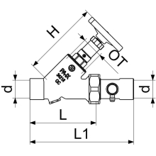 Schlösser Armaturen KFR-VENTIL, M.ENTL.IN VSB AUSG. N.STEIG.SPINDEL, DN20, LOET 18, DVGW