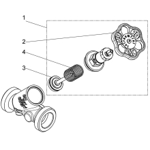 Schlösser Armaturen KFR-VENTIL, AUSSENGEWINDE KST O.ENTL, N.ST.SP, DN32, AG 2", DVGW
