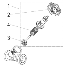 Schlösser Armaturen KFR-VENTIL, AUSSENGEWINDE KST O.ENTL, N.ST.SP, DN25, AG1 1/2, DVGW