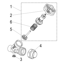 Schlösser Armaturen KFR-VENTIL, O.ENTL, AUSG.LOETV. N.STEIG.SPINDEL, DN25, LOET 28, DVGW