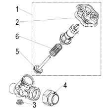 Schlösser Armaturen KFR-VENTIL, O.ENTL, AUSG.LOETV. N.STEIG.SPINDEL, DN20, LOET 22, DVGW