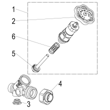 Schlösser Armaturen KFR-VENTIL, O.ENTL, AUSG.LOETV. N.STEIG.SPINDEL, DN15, LOET 15, DVGW
